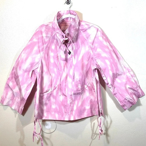 GANNI Long Sleeve Anorak In Dreamy Daze Phlox Pink size S/M - Picture 2 of 8